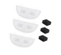 Lot de 3 filtres ronds de rechange pour fontaine pour animaux de compagnie - Optimise la routine de consommation d'eau de votre animal de compagnie - Filtre de filtration multicouche