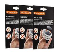 Lot de 3 fixations aimantées pour détecteur de fumée-EVACUATE