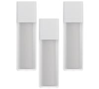 Lot de 3 Flacon de Lotion sans Air pour Crème, Blanc 50ml | As et Pp, Format Compact à Pression sous Vide, pour Vacances et Voyage, Récipient Rechargeable