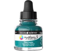 Lot de 3 Flacon d'encre acrylique System 3, 29,5 ml, couleur turquoise de phtalo