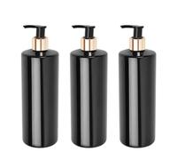 Lot de 3 Flacon Pompe Rechargeable, 500 ML Distributeur de Pompe à Presser, flacons de shampoing vides Contenant de Lotion en Plastique