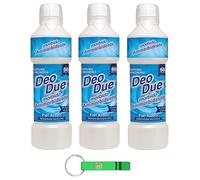 Lot de 3 flacons d'adoucissant concentré Fiori Azzurri - Motif fleurs bleues - Idéal pour tous les vêtements - 50 lavages 1 litre + porte-clés Beni Culinari