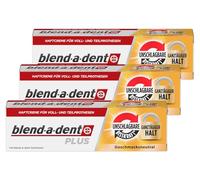 Blend-a-dent Crème adhésive Plus Premium – sans parfum – Lot 3 x 40 g