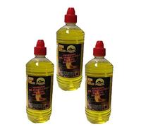 Lot de 3 flacons de gel combustible pour cheminée à gel et à éthanol - Cheminée murale - Cheminée de sol