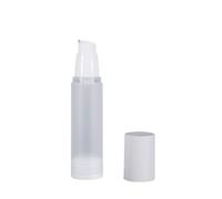 Lot de 3 flacons de lotion vides rechargeables et givrés, distributeurs en plastique for cosmétiques de voyage, flacons pulvérisateurs portables(50ML lotion bottle)