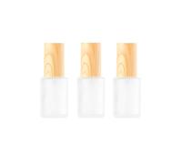 Lot de 3 flacons de voyage en verre de 30 ml pour articles de toilette - Mini distributeur de savon à pompe de voyage - Distributeur de lotion, conteneurs pour shampooing liquide, crème, huiles