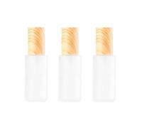 Lot de 3 flacons de voyage en verre de 60 ml pour articles de toilette - Mini distributeur de savon à pompe de voyage - Distributeur de lotion, conteneurs pour shampooing liquide, crème, huiles