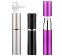 Lot de 3 flacons vaporisateurs rechargeables en aluminium 6 ml