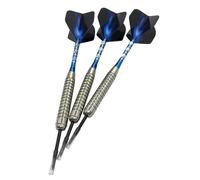 Lot de 3 fléchettes professionnelles à pointe en acier de 22 g - Fléchettes en métal PET - Outils portables avec tiges en aluminium