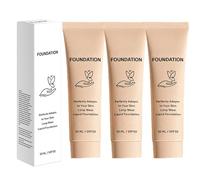 Lot de 3 fonds de teint à changement de couleur, contrôlé par le PH, avec pouvoir couvrant, hydratant et doux pour la peau, idéal pour les peaux sensibles