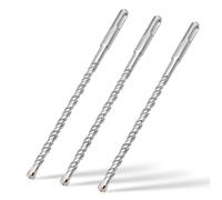 Lot de 3 Forets à Béton SDS Plus 8x160 mm Mèches Hammer Drill Professionnelles avec 4 Arêtes de Coupe en Carbure pour Maçonnerie et