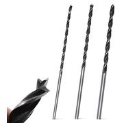 Lot de 3 forets à bois hélicoïdaux professionnels 8 10, 12 mm x 300 mm, avec pointe de centrage, longs, pour bois tendre, bois dur, perçage précis