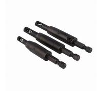 Lot de 3 forets à centrage automatique CC2430 VIX 3/32", 7/64", 1/8" pour perceuse à tige hexagonale Bosch à changement de clic 1/4", #6 8 10