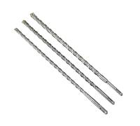 Lot de 3 forets à maçonnerie SDS Plus 10 mm/12 mm/14 mm/x 350 mm, marteau perforateur SDS, pointe croisée en carbure de tungstène, longs forets SDS pour mur, pierre, béton, brique