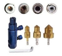 Lot de 3 forets à tige hexagonale pour fil cassé, 3 pièces hexagonales en métal pour rationaliser vos projets de plomberie avec facilité et performance durable, même dans des conditions exigeantes