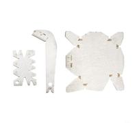 Lot de 3 forets en acier inoxydable avec jauge d'angle et aiguiseur pour inspection et mesure de 60° pour des angles de 160°