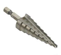 Lot de 3 forets étagés HSS 4241 à tige hexagonale avec cannelure droite pour perçage multi-étapes dans le métal, le bois, les matériaux en plastique