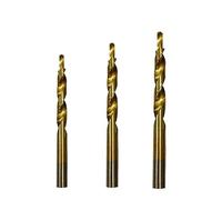 Lot de 3 forets étagés pour gabarit Kreg Pocket - 3 pièces HSS 4241 revêtus (8-4 mm, 9-5 mm, 10-6 mm), longueur de lame 18 mm, compatible avec aluminium, bois et plastique