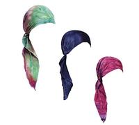 Lot de 3 Foulards Chimio pré-noués pour Femme (Style 6 Long), Taille Unique