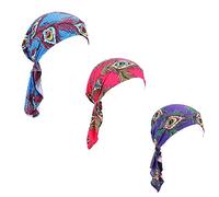 Lot de 3 Foulards Chimio pré-noués pour Femme (Style 6 Long), Taille Unique