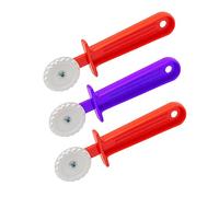 Lot de 3 fraises cannelées avec coupe-raviolis et pince à sertir - Outil de découpe de pâtes pour la fabrication, le roulement, la coupe et le scellage de la pâte et des raviolis OFXDD