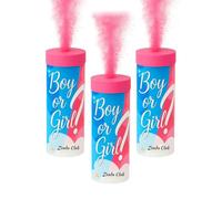 Lot de 3 Fumigènes Baby Shower (Rose) - Révélation de Sexe - Déclenchement à Mèche - 60s - Fumigène Couleur à Tenir en Main - Catégorie F1 | Zenda Club® - Livraison Gratuite 48H