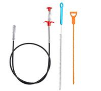 Lot de 3 Furet Deboucheur Canalisation 160cm Furet Deboucheur wc Professionnel Furet Plomberie Deboucheur Douche Sonde de debouchage Brosse de Nettoyage Réutilisable pour le Nettoyage des Tuyaux