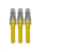 Lot de 3 fusées éclairantes pour bateau, kit de sécurité pour bateau, approuvé par la garde côtière, signal lumineux marin intelligent, lumière de pêche étanche avec deux trous latéraux, signaux