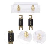 Lot de 3 fusibles à visser 200 A 32 V avec support pour systèmes audio de voiture
