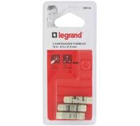 Lot de 3 fusibles avec voyant - LEGRAND - 10 A - 8.5x31 mm