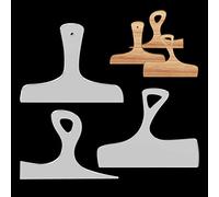 Lot de 3 gabarits de poignée de planche à découper en acrylique pour charcuterie, gabarits de toupie pour le travail du bois, pochoirs de traçage incurvés inclinés