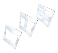 Lot de 3 gabarits d'incrustation papillon pour défonceuse à bois avec accent sur la précision des incrustations décoratives et le renforcement des joints