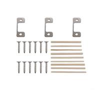 Lot de 3 gâches réglables en acier inoxydable pour éliminer les mauvais alignements pour une expérience de verrouillage fluide (argenté)