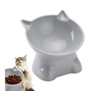 Lot de 3 gamelles inclinées surélevées pour chat avec support incliné, gamelles peu profondes de 13,5 cm, en polypropylène adapté aux moustaches, bol surélevé à 15 degrés pour chat en intérieur