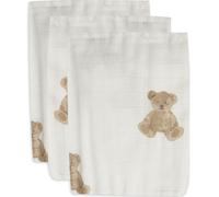 Lot de 3 gants de toilette en coton ours Teddy Bear
