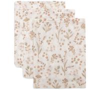 Lot de 3 gants de toilette en gaze de coton Bloomy