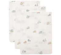 Jollein On The Go Lot de 3 gants de toilette pour bébé 100% coton 15 x 20 cm Certifié Oeko-Tex
