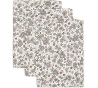 Lot de 3 gants de toilette en gaze de coton Retro Flowers