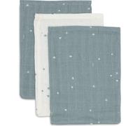 Lot de 3 gants de toilette en gaze de coton Twinkling Sea Green