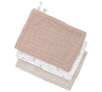 Lot de 3 gants de toilette en mousseline