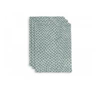 Lot De 3 Gants De Toilette Gaze Coton Snake Ash Green - Jollein