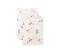 Jollein Riverside Lot de 3 serviettes de toilette pour bébé 100% coton 15 x 20 cm Certifié Oeko-Tex