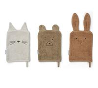 Lot de 3 gants de toilette Sylvester Oat multi mix