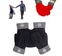 Gants Couple 3 Pièces Paire Gants Hiver Amoureux Hiver Épais Chaud Gant Couple Gants Couple Gants Tunnel Gants Noël pour Couple