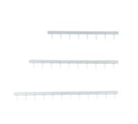 Lot de 3 garde-corps miniatures en plastique pour fournitures de diorama HO - Barrière en plastique pour modélisme - Argenté