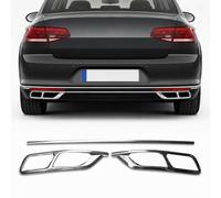 Lot de 3 garnitures d'échappement chromées pour Volkswagen Passat B8 3G Facelift 2019-2023
