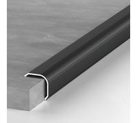 Lot de 3 garnitures en aluminium de 90 cm, profil mural résistant aux chocs, installation rapide et facile pour mur Ed Protect (7, 30 mm)