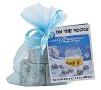 Lot de 3 Glaçons en granit - ON THE ROCKS - Mont-Blanc - Sachet couleur