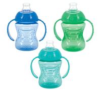 Lot de 3 gobelets anti-fuites deux poign es pour tout-petits Nuby - Gobelets anti-fuites pour tout-petits