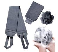 Lot de 3 gommages de bain - dos towel, bath shower gloves, soft bain sponge | premium body cleansing tool foaming lather deep exfoliation refreshing bath experience daily shower care